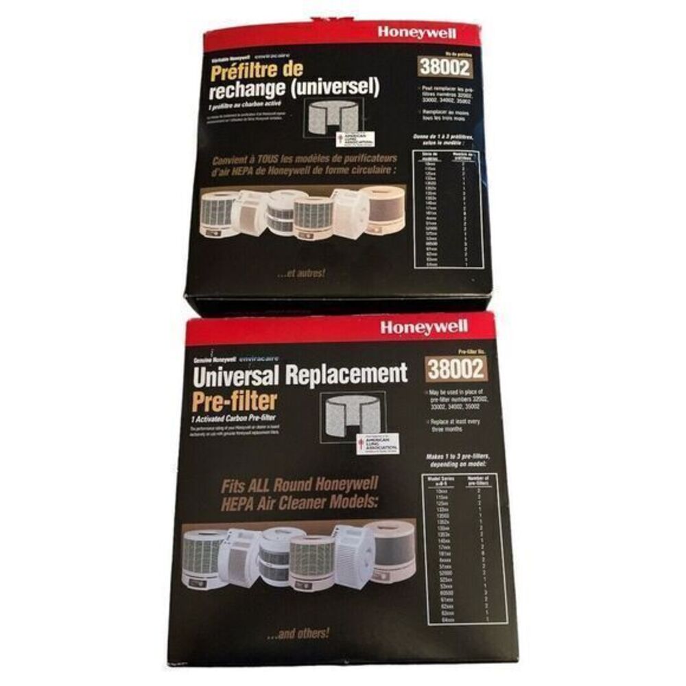 Honeywell Enviracaire Universal Replacement Pre-Filter 38002 Lot Of 2 Genuine